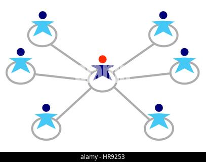 12161532 - persone schema di collegamento del vettore. Foto Stock