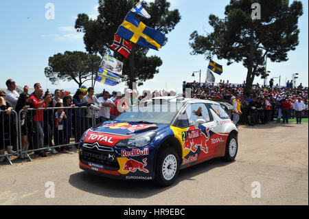 Sebastien Ogier, Sebastien Loeb, Citroen DS3, Rally Sardegna, WRC World Rally Championship 2011 Foto Stock