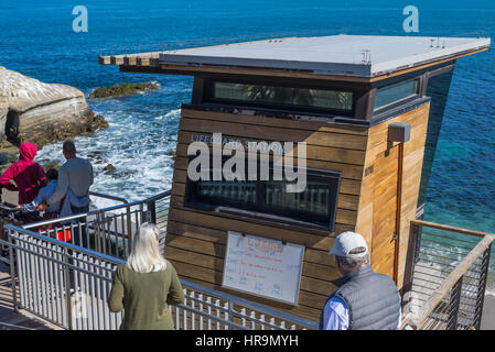 Stazione bagnino a La Jolla Cove Beach. La Jolla, California. Foto Stock