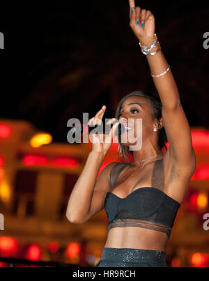 Kelly Rowland host & esegue il Labor Day Weekend al nightclub di riscatto a Encore Las Vegas in Las Vegas NV il 5 settembre 2010. Foto Stock