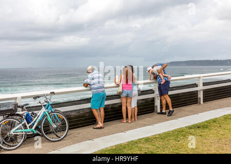 Merewether beach a Newcastle, Nuovo Galles del Sud, Australia Foto Stock