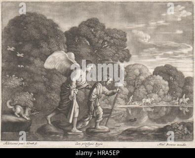 John Smith - Tobia e l'angelo (dopo Elsheimer Adam) Foto Stock