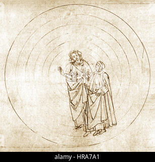 Sandro Botticelli - Paradiso, Canto IX Foto Stock