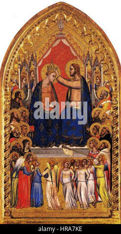 Puccio di Simone - Incoronazione della Vergine - Lindenau Museum di Altenburg Foto Stock