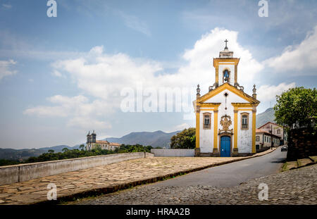 Chiesa di Ouro Preto - Minas Gerais, Brasile Foto Stock