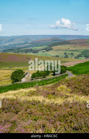 Bordo Stanage in th UK Parco Nazionale di Peak District Foto Stock