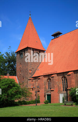 Chiostro Ebstorf, chiostro chiesa, Ebstorf, Lüneburger Heath, Bassa Sassonia, Germania, Europa Foto Stock