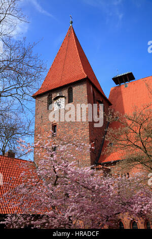 Chiostro Ebstorf, chiostro chiesa, Ebstorf, Lüneburger Heath, Bassa Sassonia, Germania, Europa Foto Stock