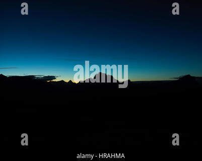 Il Cadore, Italia, Dolomiti, notte. Foto Stock