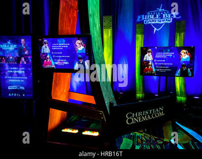 Orlando, Florida, Stati Uniti d'America. 28 Feb, 2017. Il piano expo a proclamare 17, la Nazionale emittenti religiose cristiane internazionali Convenzione di media. Credito: Brian Cahn/ZUMA filo/Alamy Live News Foto Stock