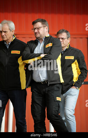 Barcellona, Spagna. 01 Mar, 2017. Formula 1 test pre-stagione 3 giorno di Barcellona. Pirelli-Motorsportchef Paul Hembery Credito: Cronos Foto/Alamy Live News Foto Stock