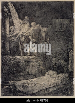Rembrandt van Rijn - La discesa dalla Croce di fiaccole Foto Stock