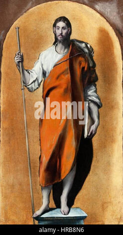 Santiago el Mayor peregrino, de El Greco (Museo de Santa Cruz de Toledo) Foto Stock