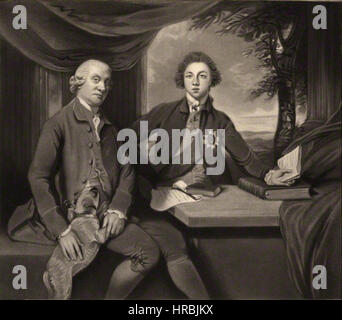 La Reynolds, dopo - Frederick Howard, 5° Conte di Carlisle e George Augustus Selwyn Foto Stock