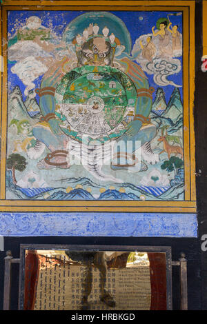 Wudangzhao monastero situato a circa 70km a nord est di Baotou, Mongolia Interna, Cina. Foto Stock