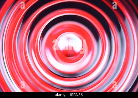 Abstract defocalizzata cerchi concentrici - segno di stop Foto Stock