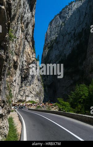 Bicaz Canyon(Cheile Bicazului), Orientale Carpazi, regione della Moldavia, Romania, Europa Foto Stock