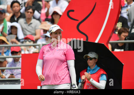 CHONBURI - 26 febbraio : Brittany Lincicome di stato unito in Honda LPGA Thailandia 2017 al Siam Country Club, Pattaya Old Course on February 26, 2017 Foto Stock