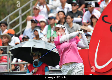 CHONBURI - 26 febbraio : Brittany Lincicome di stato unito in Honda LPGA Thailandia 2017 al Siam Country Club, Pattaya Old Course on February 26, 2017 Foto Stock