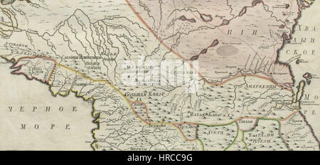 Impero Russo 1745 (Mappa XI HQ).A Foto Stock