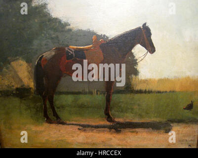 Saddle Horse Farm in cantiere da Winslow Homer, c. 1870-1875 Foto Stock