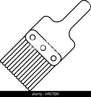 Pennello per la progettazione degli strumenti linea sottile Illustrazione Vettoriale