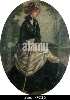 Costanza Rea Lady playing croquet Foto Stock