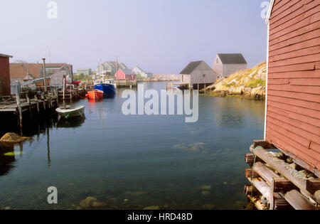 Villaggio di Pescatori di Peggy's Cove, Nova Scotia, Canada Foto Stock