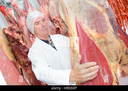 carne impiccato Foto Stock