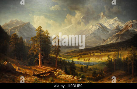 Albert Bierstadt (1830-1902) - Estes Park (1877) - Denver Art Museum 18-9-2014 12-46-50 Foto Stock