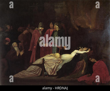 Frederick Leighton - La riconciliazione dei Montecchi infine e Capuleti oltre i corpi morti di Romeo e Giulietta Foto Stock