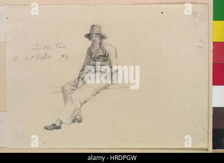 Caspar David Friedrich 5. 9. 1774-7. 5. 1840 - Studie k obrazu Na mori Foto Stock