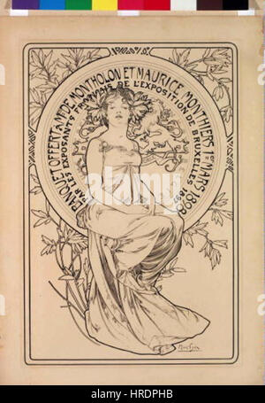 Autor Alfons Mucha 24.7.1860-14.7.1939 - Plakat na banket