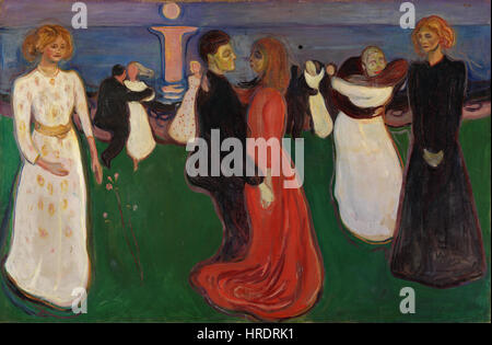 Edvard Munch - La danza della vita (1899-1900) Foto Stock