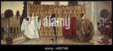 Edwin Austin Abbey - Un Pavane Foto Stock