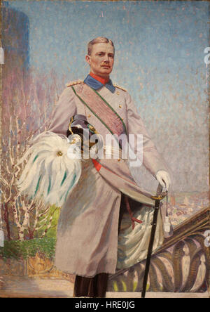 Herzog Ernst II von Sachsen-Altenburg fu un duca di Sassonia-Altenburg nel XIX secolo. Questo ritratto rappresenta la sua nobile stirpe e influenza politica durante il suo regno. Foto Stock