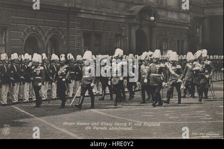 Il Kaiser Guglielmo II und King George V Foto Stock