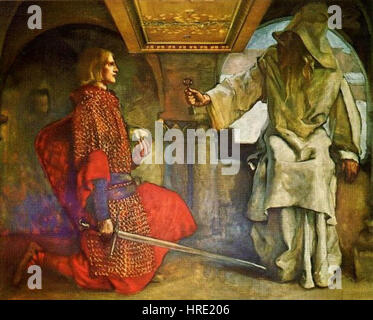 Edwin Austin Abbey - Chiave per il Castello Foto Stock