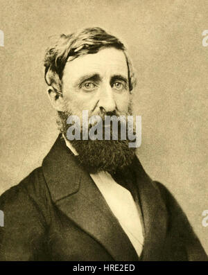 Henry David Thoreau - Dunshee ambrotpe 1861 Foto Stock