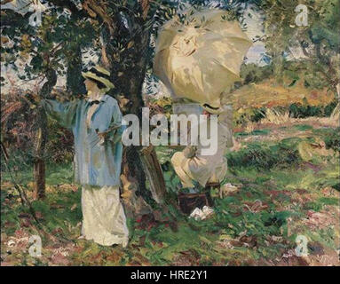 'L'Sketchers', olio su tela da John Singer Sargent, 1914, Virginia, Museo delle Belle Arti Foto Stock