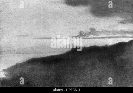 Il Brooklyn Museum - Casamicciola come visto da l'isola di Ischia - Charles Caryl Coleman Foto Stock