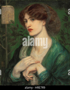 Dante Gabriel Rossetti il saluto di Beatrice 1869 Foto Stock