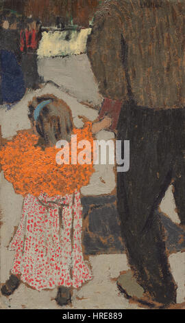 Edouard Vuillard - bambino che indossa una sciarpa rossa - Google Art Project Foto Stock