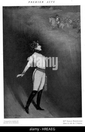 Bernhardt, Sarah (1844 -1923) dans ''L'Aiglon'' (1910), par Antonio de La Gandara (1861-1917) Foto Stock