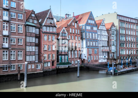 Nikolaifleet, Amburgo, Germania, Europa Foto Stock