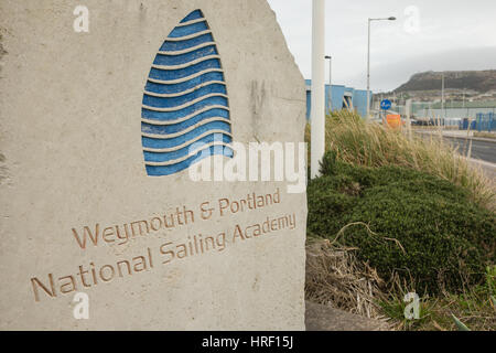 Weymoth e Portland National Sailing Academy, Dorset. Foto Stock