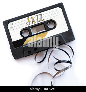 Jazz generi musicali audio tape label Foto Stock