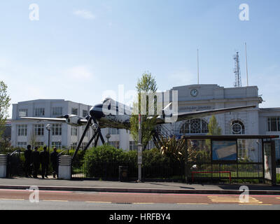 De Haviland Heron replica aereo Aeroporto fuori casa, Croydon, Surrey, England, Regno Unito Foto Stock