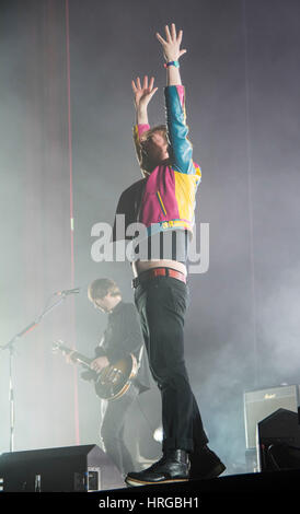 Londra, Regno Unito. 01 Mar, 2017. Kaiser Chiefs eseguire all'O2 Arena di Londra il 1 marzo 2017 a Londra, Inghilterra. Credito: la foto di accesso/Alamy Live News Foto Stock