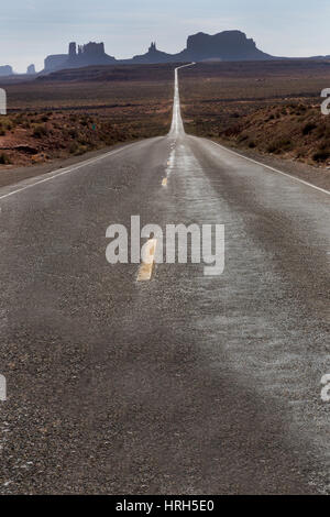 La Monument Valley, Tribal Park, Arizona, Stati Uniti d'America Foto Stock